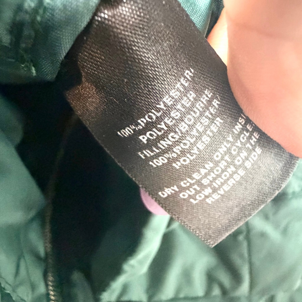 Women's LAFAYETTE 148 Green Quilted Bomber Jacket M - Picture 5 of 5